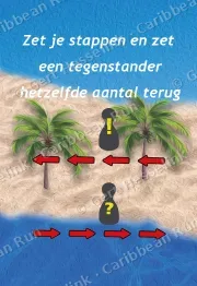 Zet stappen en andere pion terug